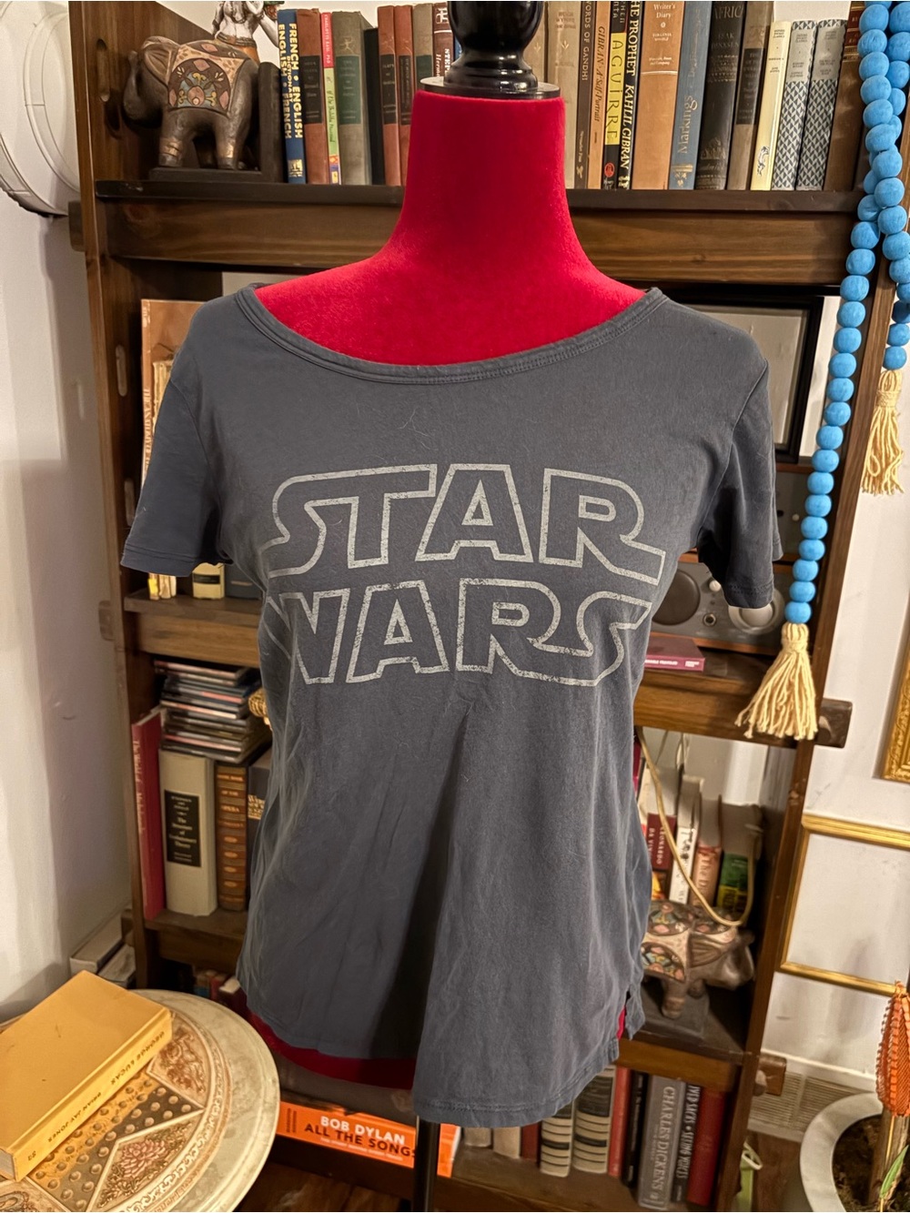 Star Wars Women's Charcoal Gray Logo Tee